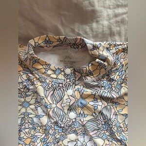 J. Crew cropped long sleeve rash guard.